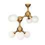 Зображення Люстра молекула стельова Levistella 7529817-7 BRZ+WH бронза, плафони білі ИМ Light-Deco 