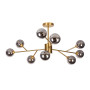 Зображення Люстра стельова молекула Levistella 7529806-9 BRZ+BK бронза, плафон чорний ИМ Light-Deco 