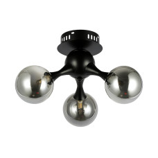 Люстра молекула стельова Levistella 7529817-3 BK+BK чорна, плафон чорний