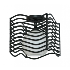 Люстра стельова Light House SRS-20424/1 чорна, плафон білий