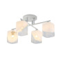 Изображение Люстра стельова Sirius 07245/4 Matte White+CR на 4 плафони ИМ Light-Deco 