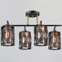 Зображення Люстра стельова Light House SRS-20418/4 BK+COP Чорний+ Мідь ИМ Light-Deco 