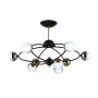 Зображення Люстра стельова світлодіодна молекула Light House SRS-19911/9 чорний + золото, плафон білий  ИМ Light-Deco 1 