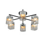 Изображение Люстра стельова Sirius 07275/6 Matte Black+CR на 6 плафонiв ИМ Light-Deco 