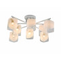 Изображение Люстра потолочная Light House SRS-19720/8 Matte White+CR белый + хром, плафон прозрачный + белый ИМ Light-Deco 