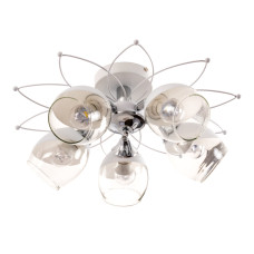 Люстра стельова Light House SRS-19210/5 біла + хром