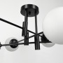 Изображение Люстра потолочная Light House LF-17376/6 BK+BK+WT черный, цвет плафона белый ИМ Light-Deco 1 