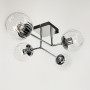 Зображення Сучасна стельова люстра в хромі на 4 прозорих плафони ИМ Light-Deco 2 