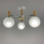 Зображення Стельова люстра Light House LNF-17393/3 WT біла з елементами дерева ИМ Light-Deco 2 