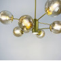 Изображение Стельова золота люстра на 8 янтарних плафонів Ø 85 см ИМ Light-Deco 