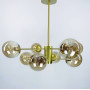 Изображение Стельова золота люстра на 8 янтарних плафонів Ø 85 см ИМ Light-Deco 1 