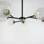 Изображение Стельова люстра в чорному корпусі на 6 ламп Light House LNF-1772_2671 ИМ Light-Deco 