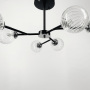 Изображение Стельова люстра в чорному корпусі на 6 ламп Light House LNF-1772_2671 ИМ Light-Deco 7 