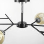 Изображение Люстра на 4 янтарних плафони в чорному корпусі 75х22 см ИМ Light-Deco 1 