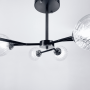 Изображение Стельова люстра в чорному корпусі на 6 ламп Light House LNF-1772_2671 ИМ Light-Deco 8 