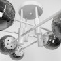 Изображение Люстра стельова в білому корпусі на 8 графітових плафонів ИМ Light-Deco 3 