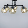 Зображення Люстра стельова Light House LF-17374/6 BK BR з бурштиновими плафонами ИМ Light-Deco 