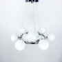 Зображення Підвісна люстра в хромі з білими плафонами ИМ Light-Deco 3 