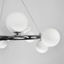Зображення Люстра підвісна кільце Light House LNF-17563/15 CH+WT (цоколь G9) Ø 75 см хром з білими плафонами ИМ Light-Deco 1 