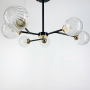 Зображення Стельова люстра в чорному корпусі на 6 ламп ИМ Light-Deco 5 