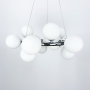 Зображення Підвісна люстра в хромі з білими плафонами ИМ Light-Deco 1 