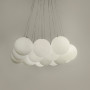 Зображення Люстра-пучок на 13 білих плафонів у латунному корпусі ИМ Light-Deco 1 