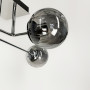 Зображення Сучасна стельова люстра в хромі на 4 графітових плафони ИМ Light-Deco 1 