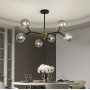 Изображение Люстра молекула на 6 графітових плафонів ИМ Light-Deco 1 