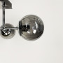 Зображення Сучасна стельова люстра в хромі на 4 графітових плафони ИМ Light-Deco 2 