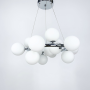 Зображення Підвісна люстра в хромі з білими плафонами ИМ Light-Deco 4 