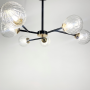 Зображення Стельова люстра в чорному корпусі на 6 ламп ИМ Light-Deco 2 