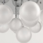 Зображення Стельова срібна люстра на 11 матових плафонів ИМ Light-Deco 1 