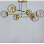 Зображення Стельова LED люстра на 6 плафонів в золотистому корпусі ИМ Light-Deco 2 