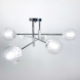 Зображення Люстра стельова Light House LF-17376/6 CR+WT+CL хром+білий, колір плафону прозорий ИМ Light-Deco 2 