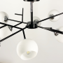 Зображення Стельова люстра в чорному корпусі на 8 плафонів ИМ Light-Deco 4 