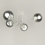 Изображение Люстра стельова в білому корпусі на 4 графітових плафони ИМ Light-Deco 4 