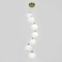 Зображення Люстра-пучок на 7 білих плафонів у латунному корпусі ИМ Light-Deco 2 