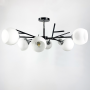 Зображення Стельова люстра в чорному корпусі на 8 плафонів ИМ Light-Deco 3 