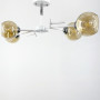 Изображение Люстра на 4 янтарних плафони в білому корпусі 75х22 см ИМ Light-Deco 2 