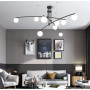 Изображение Aure - сучасна підвісна люстра в чорному каркасі ИМ Light-Deco 
