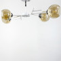 Изображение Люстра на 4 янтарних плафони в білому корпусі 75х22 см ИМ Light-Deco 1 