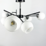 Зображення Стельова люстра Light House LNF-17513/6 BK WT чорна з білим плафоном ИМ Light-Deco 1 