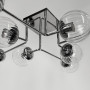 Зображення Сучасна стельова люстра в хромі на 8 прозорих плафонів ИМ Light-Deco 1 