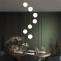 Зображення Люстра-пучок на 7 білих плафонів у латунному корпусі ИМ Light-Deco 4 