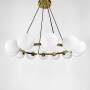 Зображення Кругла латунна люстра LOUISA на 12 плафонів ИМ Light-Deco 