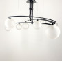 Изображение Aure - сучасна підвісна люстра в чорному каркасі ИМ Light-Deco 1 