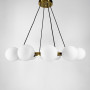 Зображення Кругла латунна люстра LOUISA на 12 плафонів ИМ Light-Deco 1 