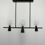 Зображення Стельова люстра Light House LNF-17456/3+3 BK (3 цоколя G9+3 цоколя GU10) чорна з подвійним плафоном ИМ Light-Deco 