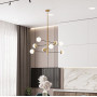 Изображение Сучасна каскадна люстра на 6 або 8 білих плафонів ИМ Light-Deco 8 