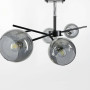 Зображення Люстра на 4 графітових плафони в чорному корпусі 75х22 см ИМ Light-Deco 1 